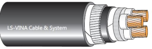 Cáp 3 lõi bọc cách điện XLPE 0.6/1kV