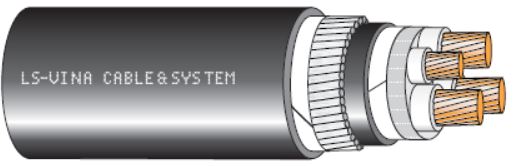 Cáp 3 pha với lõi trung tính bọc cách điện XLPE 0.6/1 kV