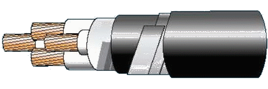 Cáp chống bén cháy theo IEC 60332-1,0.6/1(1.2)kV,rupptj đồng, 4 lõi, cách điện XLPE, giáp sợi thép mạ kẽm ( hoặc giáp 2 lớp băng thép )